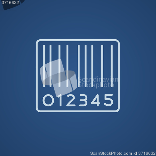 Image of Barcode line icon.