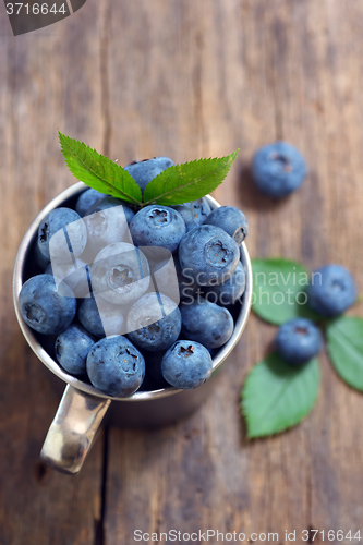 Image of Blueberries  in a cup 