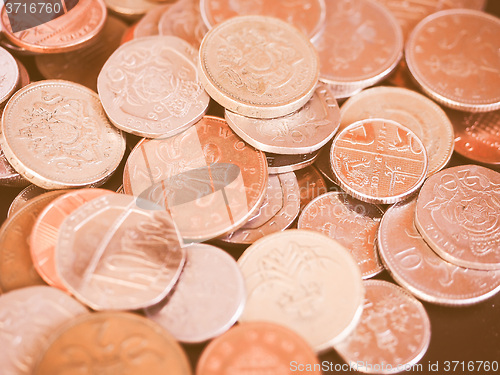 Image of  UK Pound coin vintage