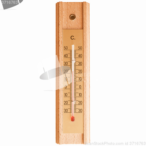 Image of  Thermometer for air temperature vintage