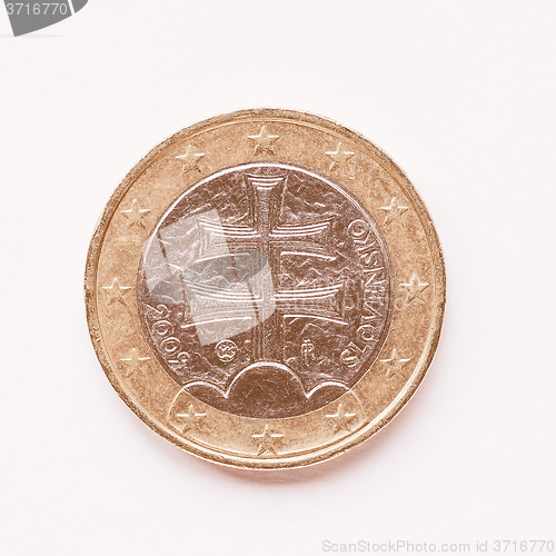 Image of  Slovenian 1 Euro coin vintage