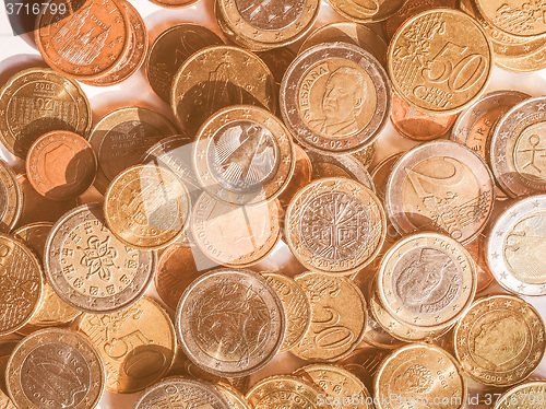 Image of  Euro coins vintage