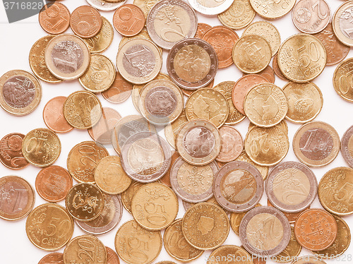 Image of  Euro coins vintage