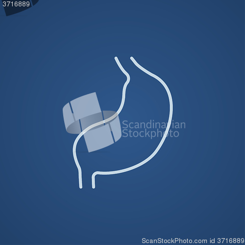 Image of Stomach line icon.