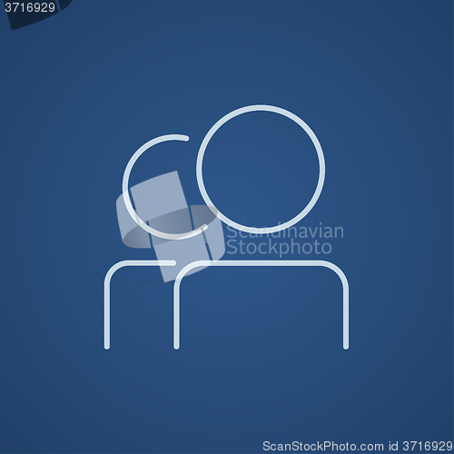 Image of People line icon.