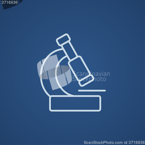 Image of Microscope line icon.