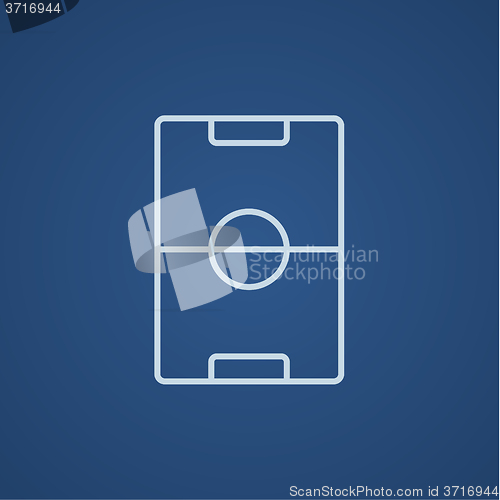 Image of Stadium layout line icon.