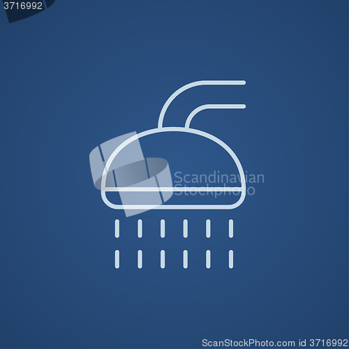 Image of Shower line icon.