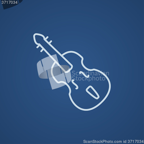 Image of Cello line icon.