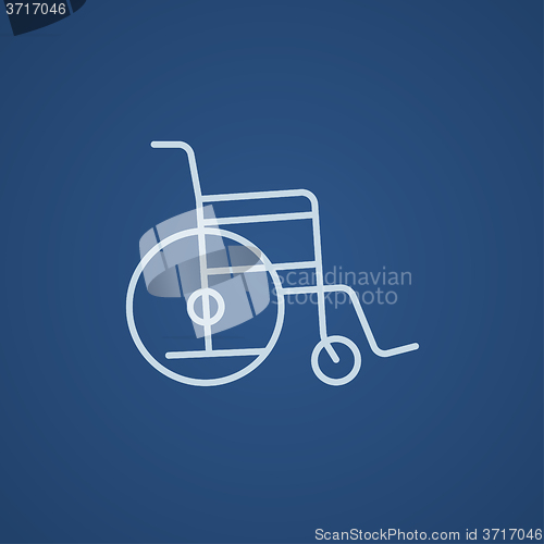 Image of Wheelchair line icon.