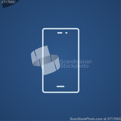 Image of Mobile phone line icon.