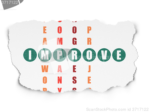 Image of Business concept: Improve in Crossword Puzzle