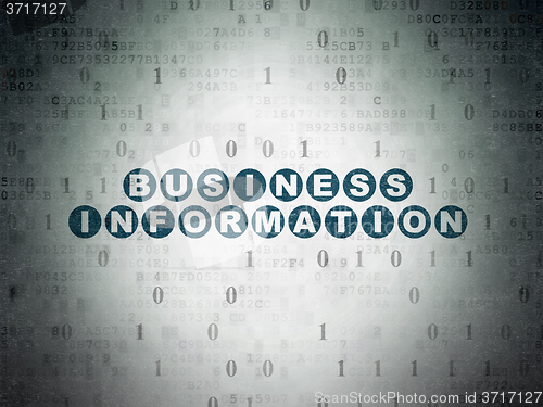 Image of Finance concept: Business Information on Digital Paper background