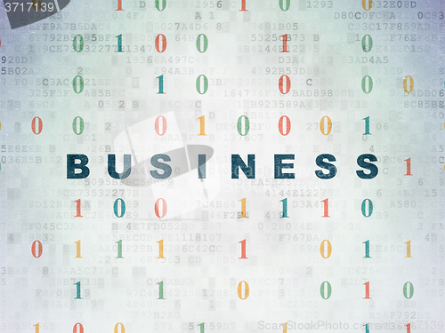 Image of Finance concept: Business on Digital Paper background