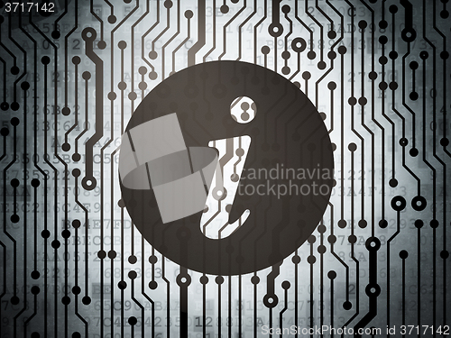 Image of Web design concept: circuit board with Information