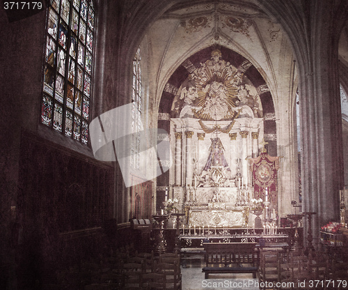 Image of Inside of a creepy old church