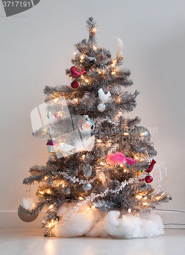 Image of Isolated decorated christmas tree