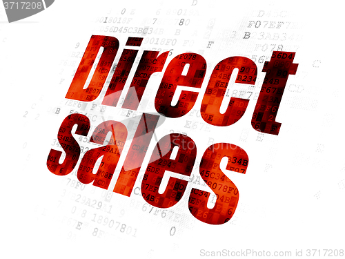 Image of Marketing concept: Direct Sales on Digital background