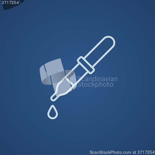 Image of Pipette line icon.