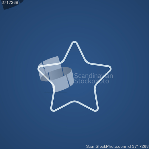 Image of Rating star line icon.