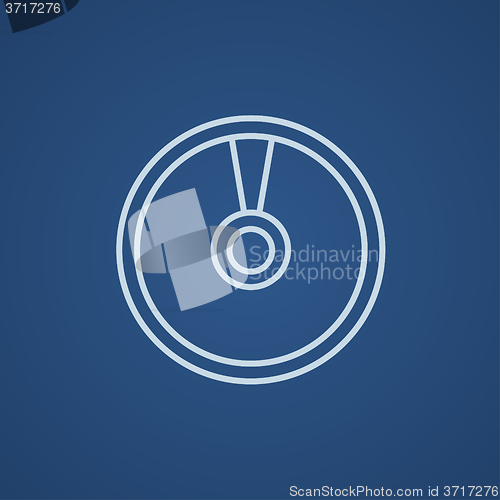 Image of Disc line icon.