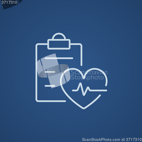 Image of Heartbeat record line icon.