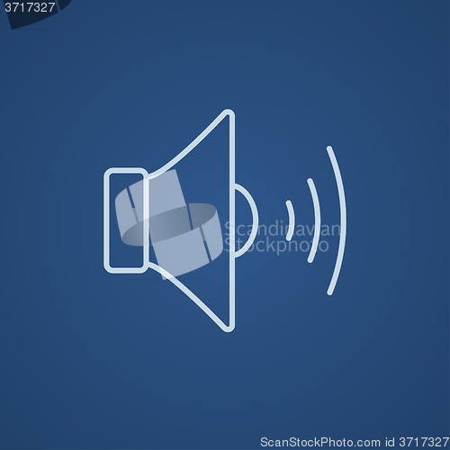 Image of Speaker volume line icon.