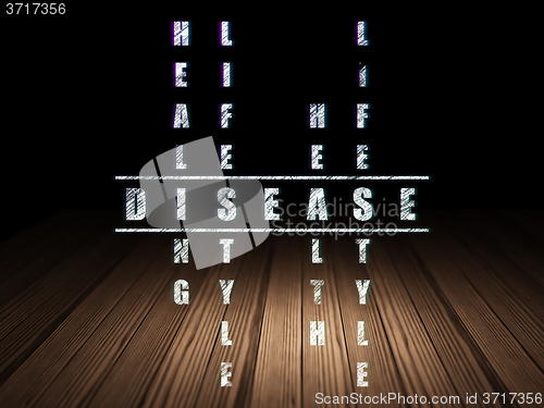 Image of Medicine concept: Disease in Crossword Puzzle