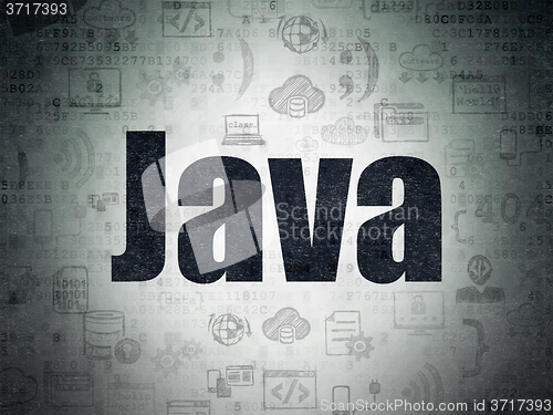 Image of Programming concept: Java on Digital Paper background