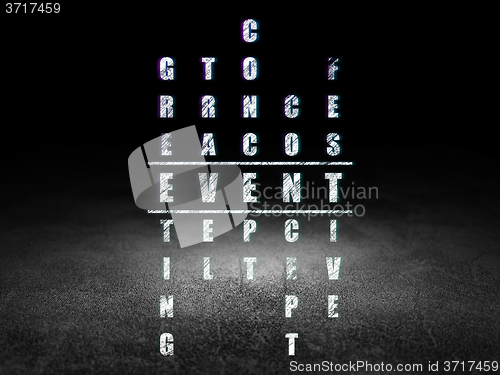 Image of Holiday concept: Event in Crossword Puzzle
