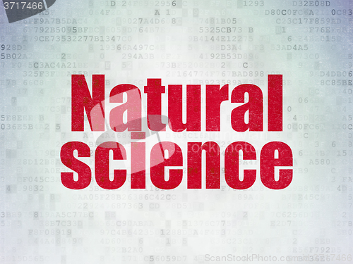 Image of Science concept: Natural Science on Digital Paper background