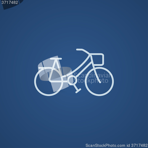 Image of Bicycle line icon.