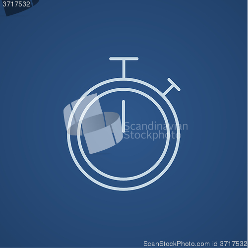 Image of Stopwatch line icon.