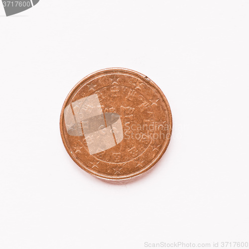 Image of  Portuguese 1 cent coin vintage