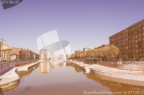 Image of Retro looking Milan Darsena