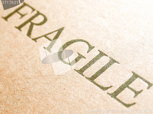Image of  Fragile picture vintage