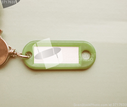 Image of  Green keyring vintage