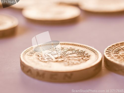 Image of  British pound coin vintage