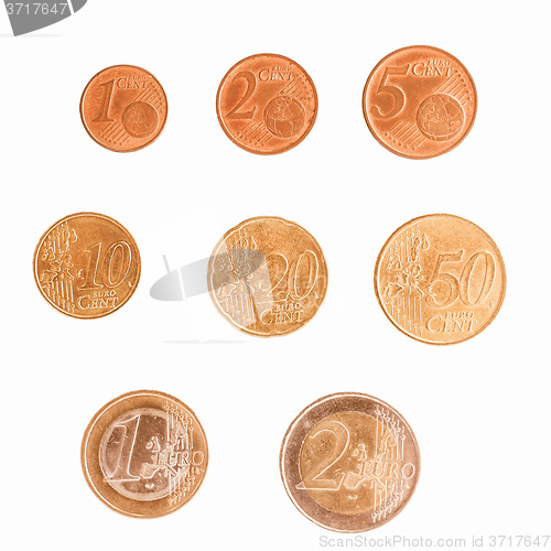 Image of  Euro coins series vintage