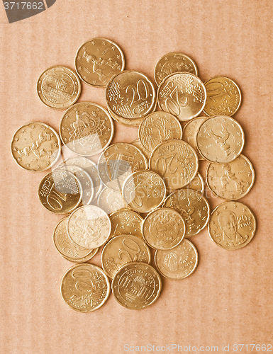 Image of  Euro coins vintage