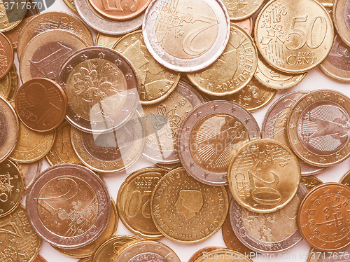 Image of  Euro coins vintage