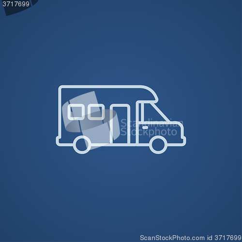 Image of Motorhome line icon.