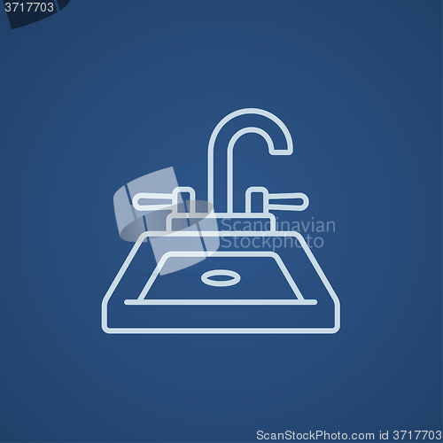 Image of Sink line icon.