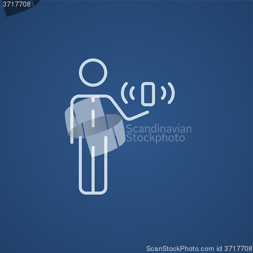Image of Mobility line icon.