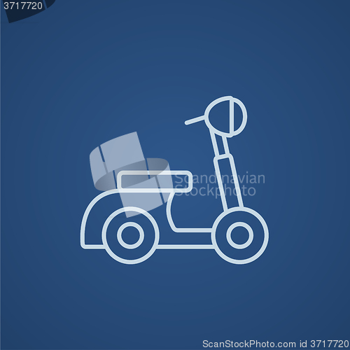 Image of Scooter line icon.