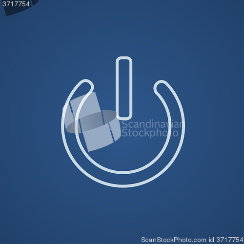 Image of Power button line icon.