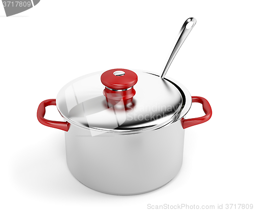 Image of Pot and ladle