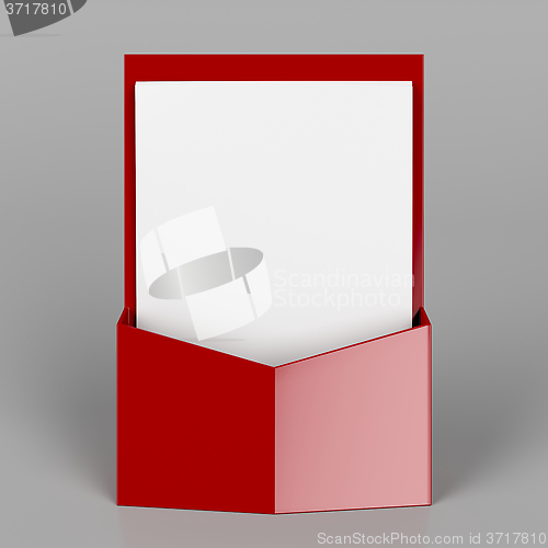 Image of Red brochure stand