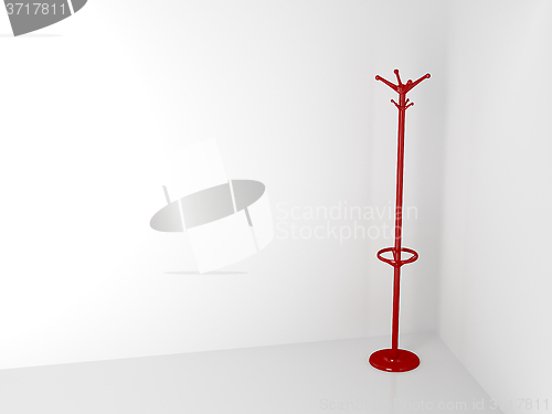 Image of Red coat hanger