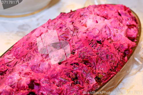 Image of  cooked vegetables beets 